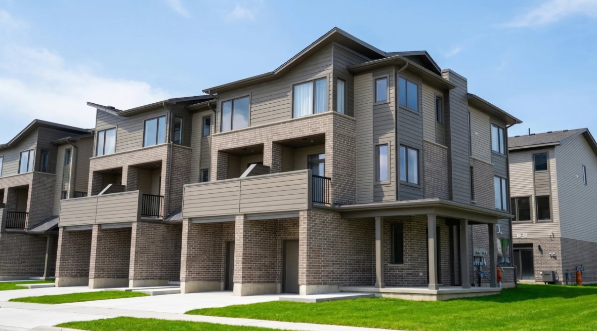 Element Towns three-storey townhomes at 1870 Evans Boulevard, London Ontario