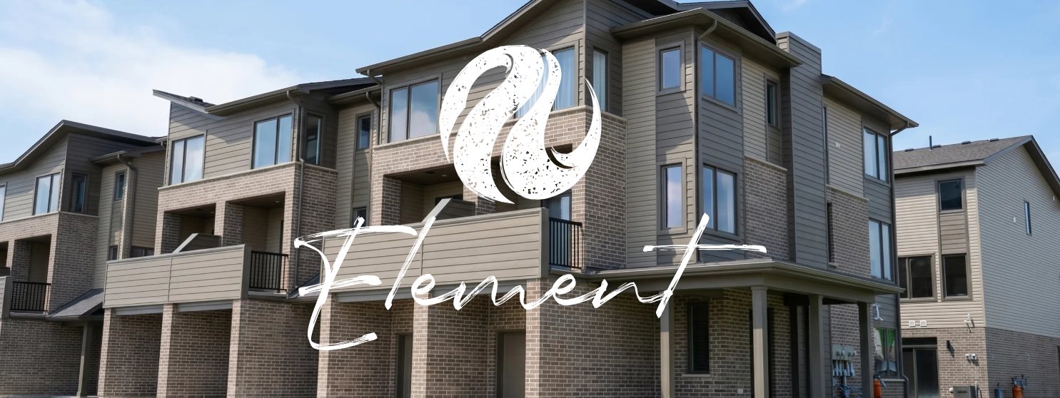 Element Townhomes London Ontario exterior banner