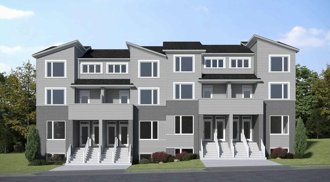 STAX Stacked Townhomes exterior in Summerside, East London Ontario